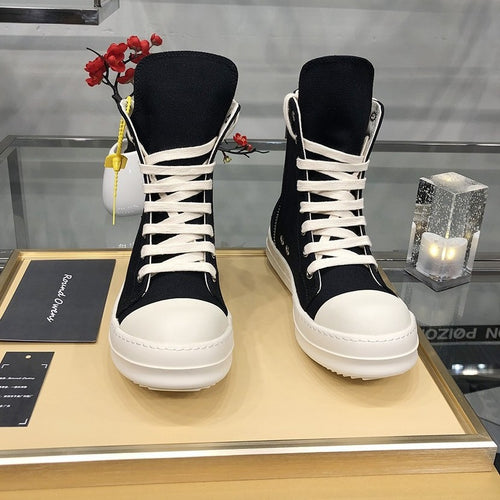 Herren High-Top Plateausneaker mit Reißverschluss und dicker Gummiplattform Shop Nory