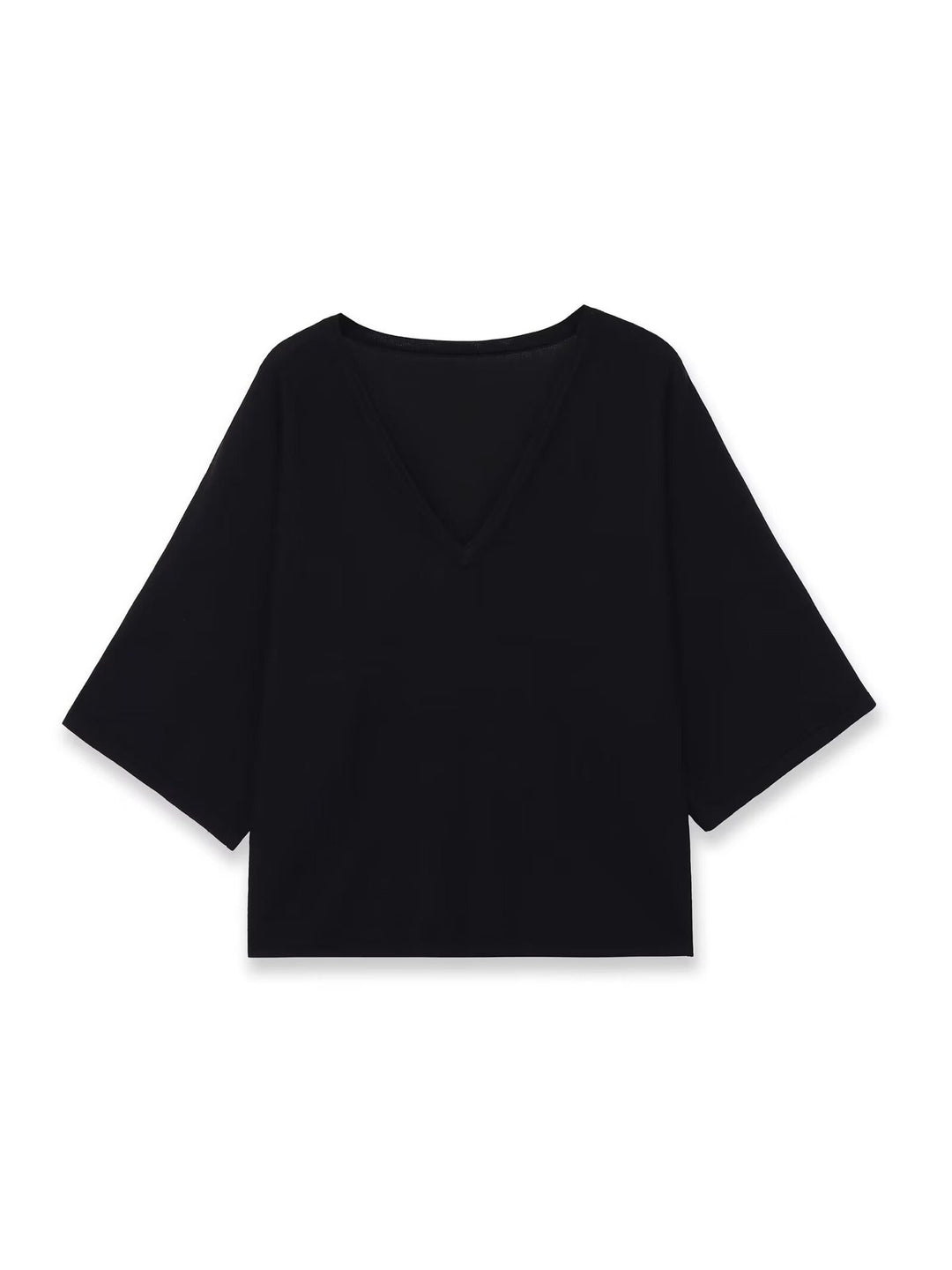 Damen Oversize V-Ausschnitt-Top mit Kimonoärmeln Shop Nory