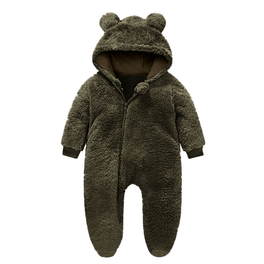 Kleinkind Fleece Overall mit Bärenohren