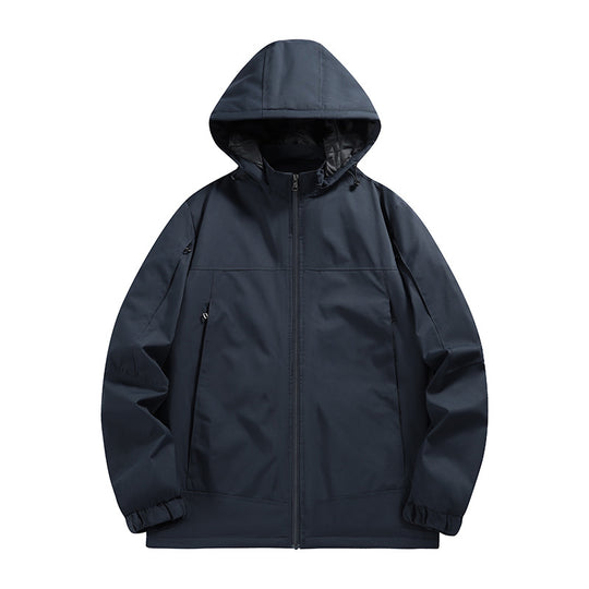 Herren Wasserabweisende Softshelljacke mit Kapuze, winddicht und atmungsaktiv Shop Nory
