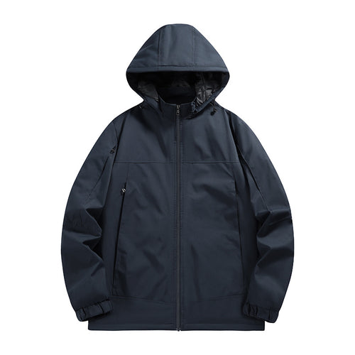 Herren Wasserabweisende Softshelljacke mit Kapuze, winddicht und atmungsaktiv Shop Nory