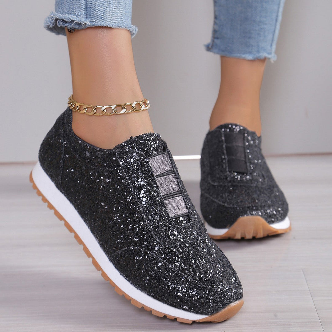 Damen Glitzernde Slip-On Sneakers