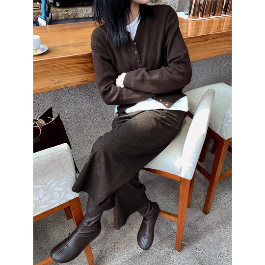 Damen Lässige, weite Strickjacke Shop Nory