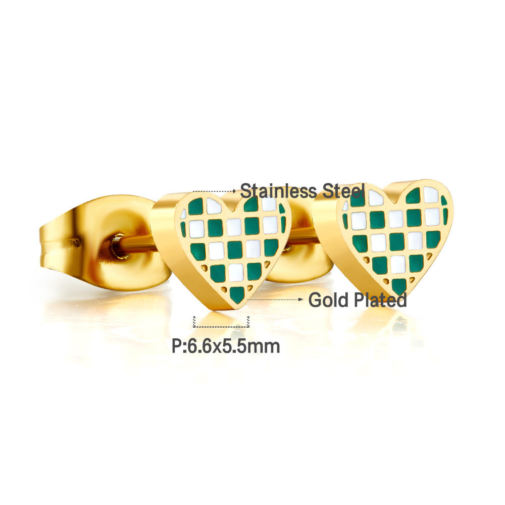 Damen Ohrstecker mit tropfenförmigem Design aus hochwertigem Edelstahl und goldplattierter Oberfläche Shop Nory