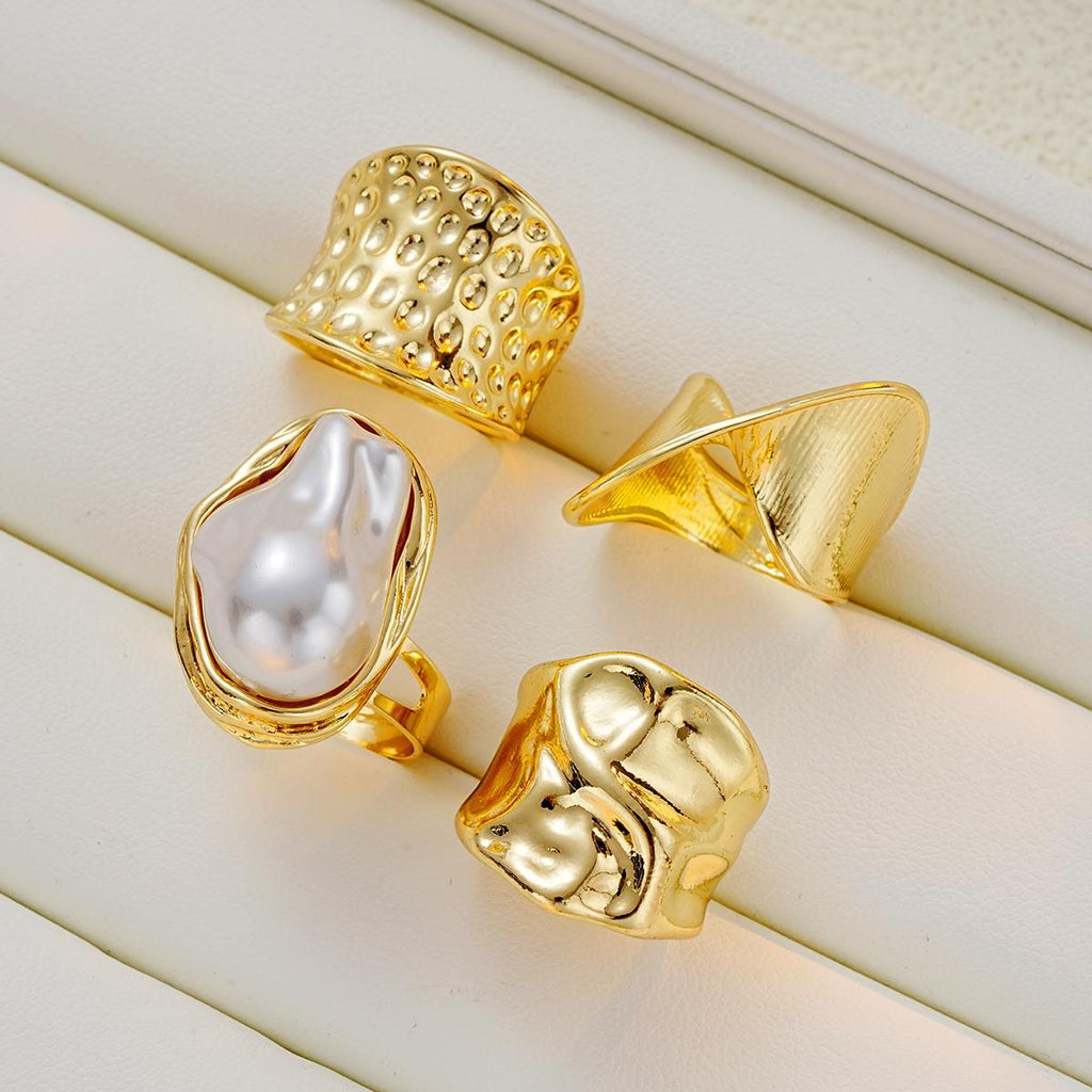 Damen Ring-Set mit einzigartigem, künstlerischem Design Shop Nory