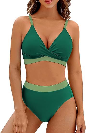 Damen Sportlicher hochtaillierter Bikini