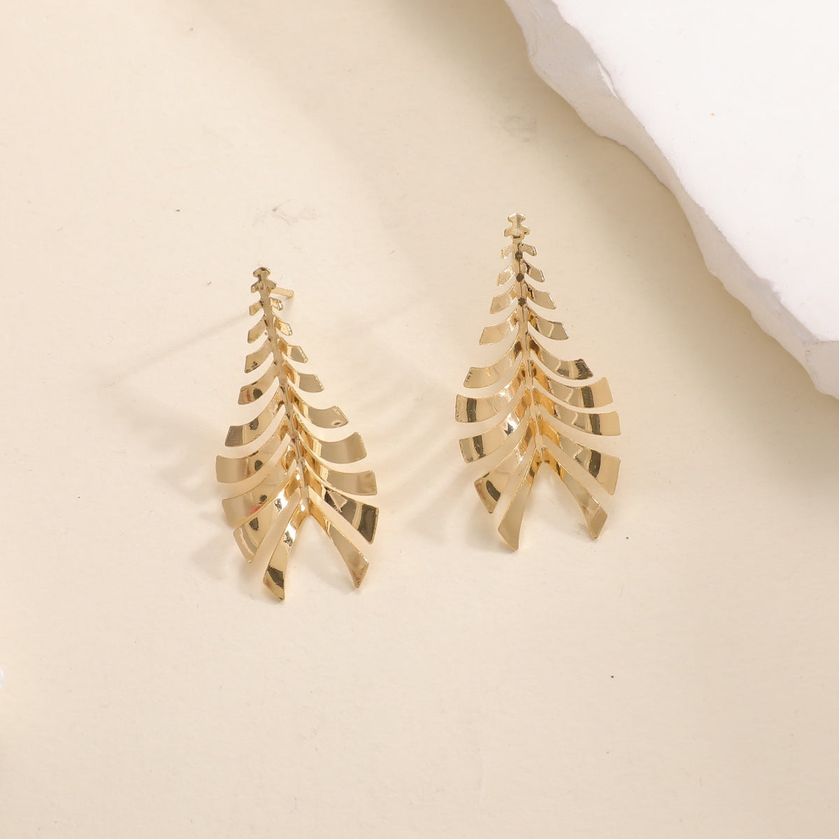 Damen Hängende Ohrringe im eleganten Blattdesign Shop Nory