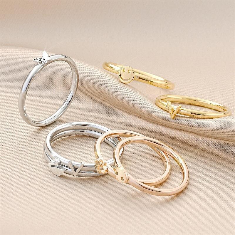 Damen Ring mit filigranem Schmetterlingsdesign Shop Nory