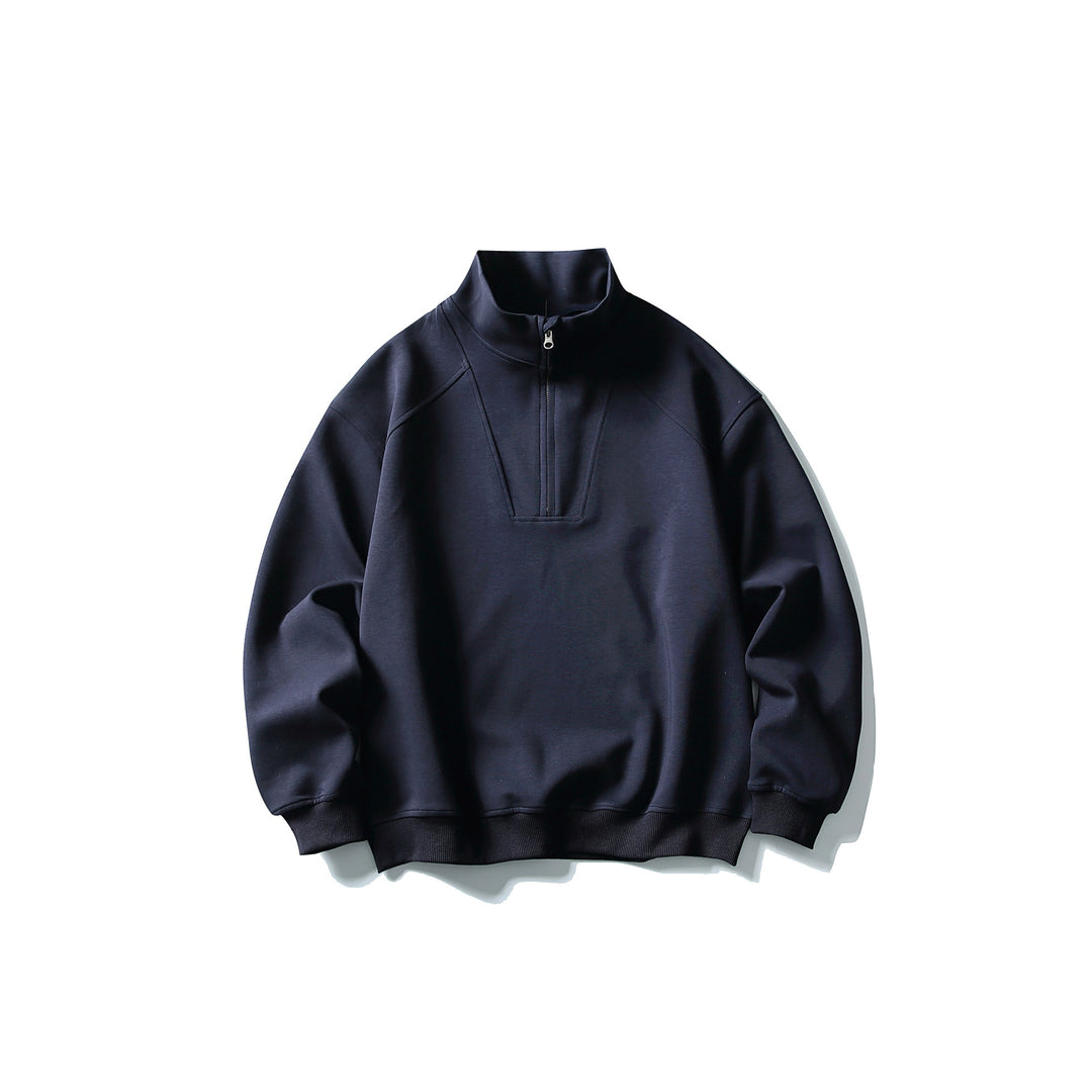 Unisex Relaxed-Halbzip-Sweatshirt mit hohem Kragen und Raglannaht Shop Nory
