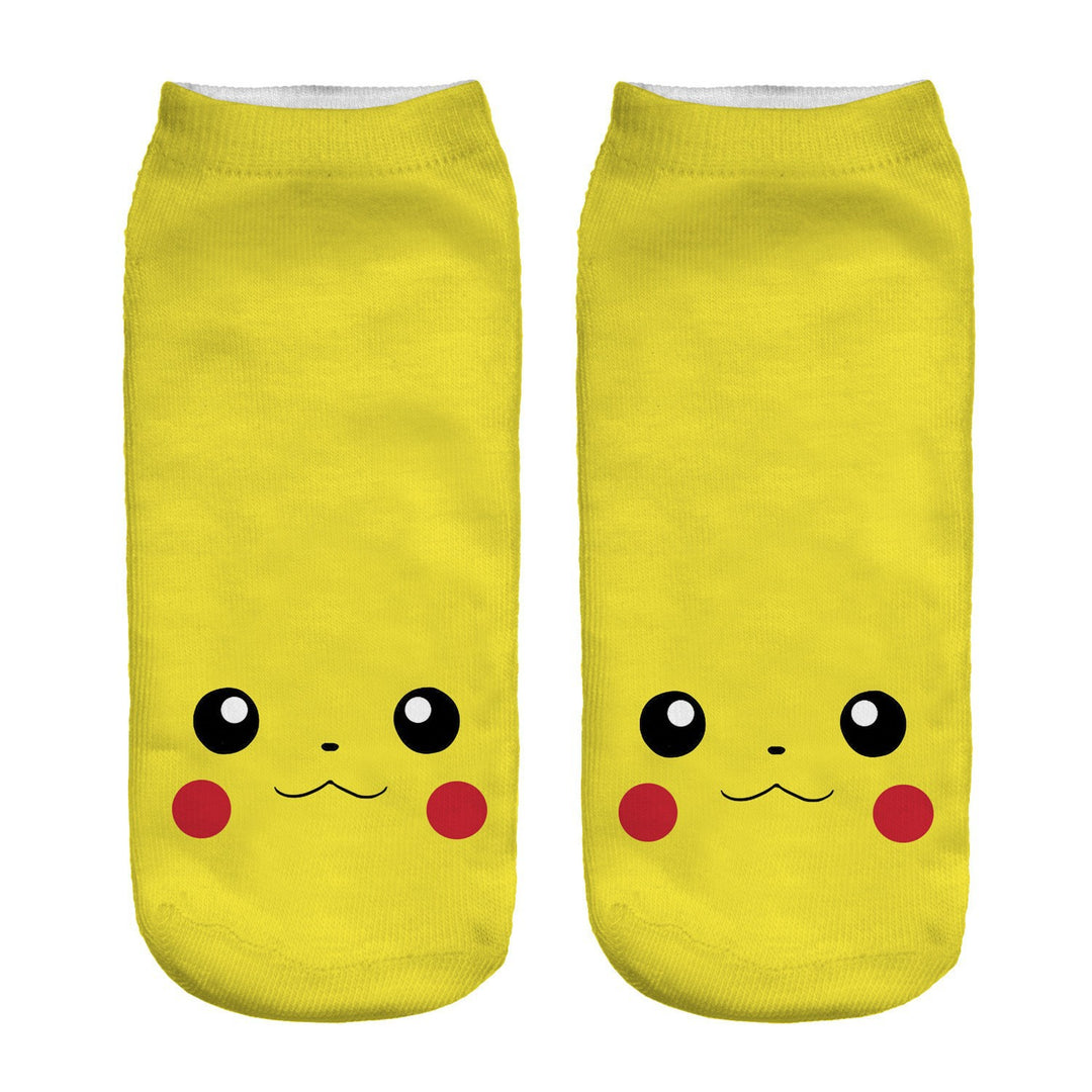 Unisex Niedrige Ankle-Socken mit Cartoon-Monster-Gesicht und weichem Baumwollmix Shopy Nory