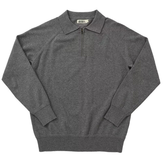 Herren Feiner Halbzip-Polopullover aus Feinstrick mit Polokragen und Rippbündchen Shop Nory