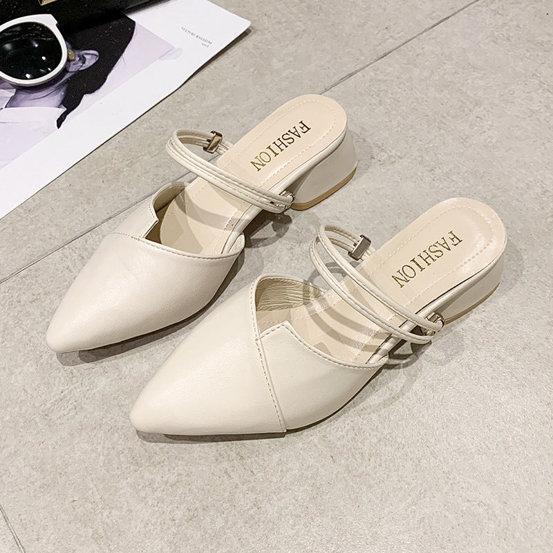 Damen elegante Sling-Pumps mit verstellbarem Riemchen und spitzem Zehenbereich