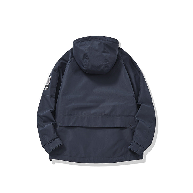 Unisex Multifunktionale Outdoorparka im Boxy‑Cut mit verstellbarer Kapuze und asymmetrischen Reißverschlusstaschen Shop Nory