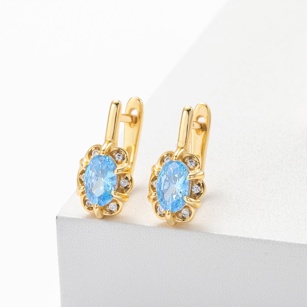 Damen Ohrhänger mit funkelndem Zirkonbesatz aus 925 Sterlingsilber Shop Nory