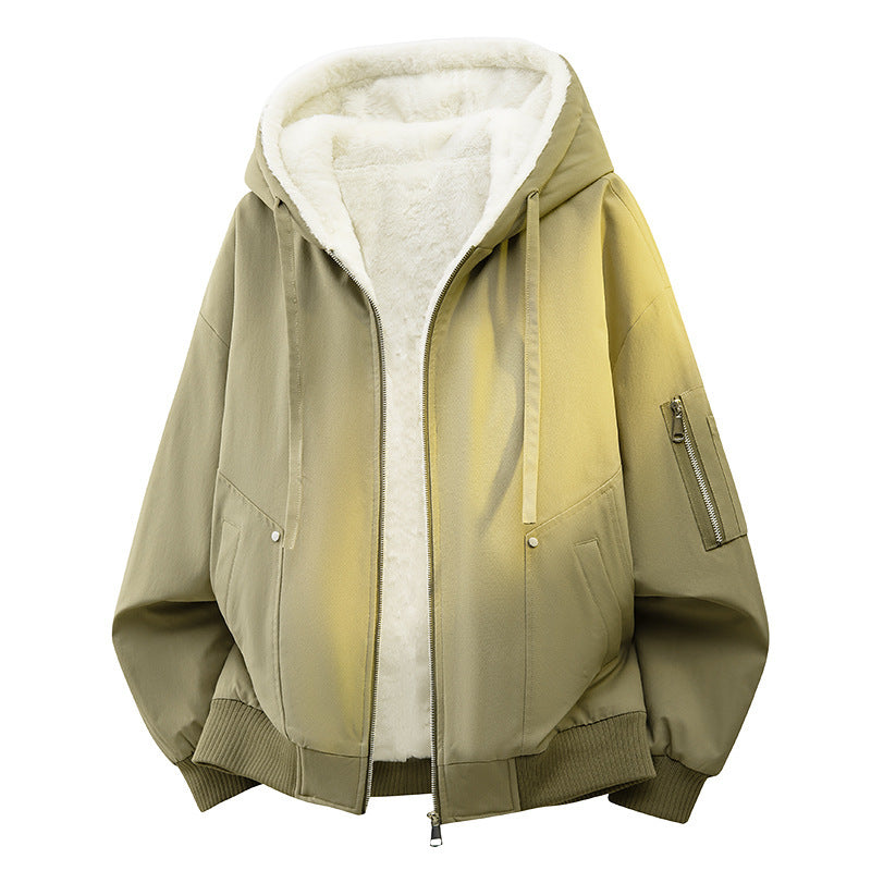 Herren Bequeme Fleecejacke mit Hoodie Shop Nory