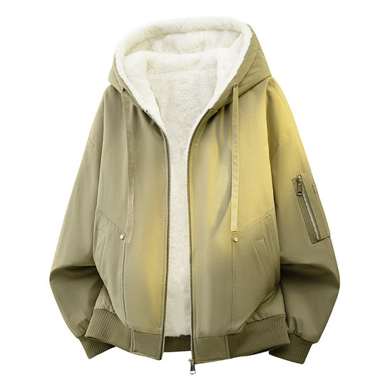 Herren Bequeme Fleecejacke mit Hoodie Shop Nory