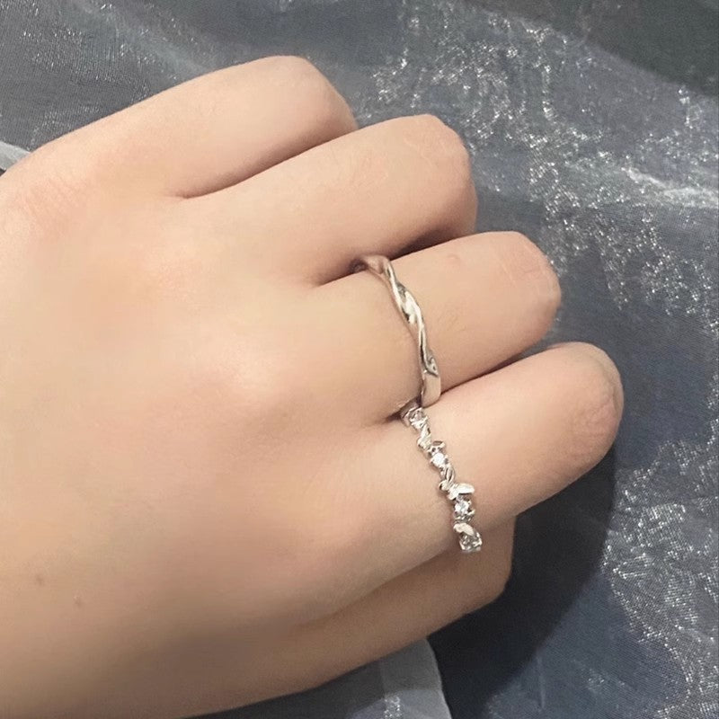 Damen zarter geschwungener Ring aus hochwertigem Silber Shop Nory