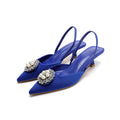 Damen Sling-Pumps mit elegantem Perlenschmuck und bequemer Laufsohle
