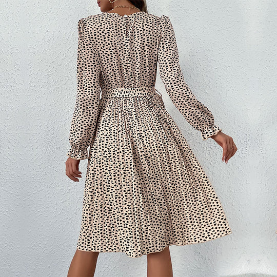Damen Midikleid mit geraffter Taillenbinde und Plissée-Rock Shop Nory