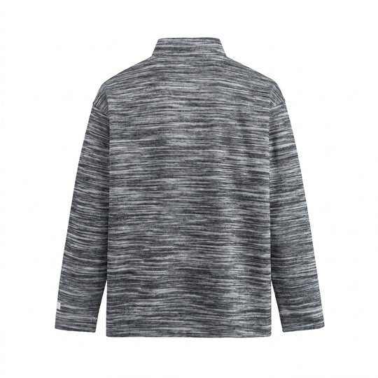 Herren Strukturierter Henley-Strickpullover mit Stehkragen und Melange-Struktur Shop Nory
