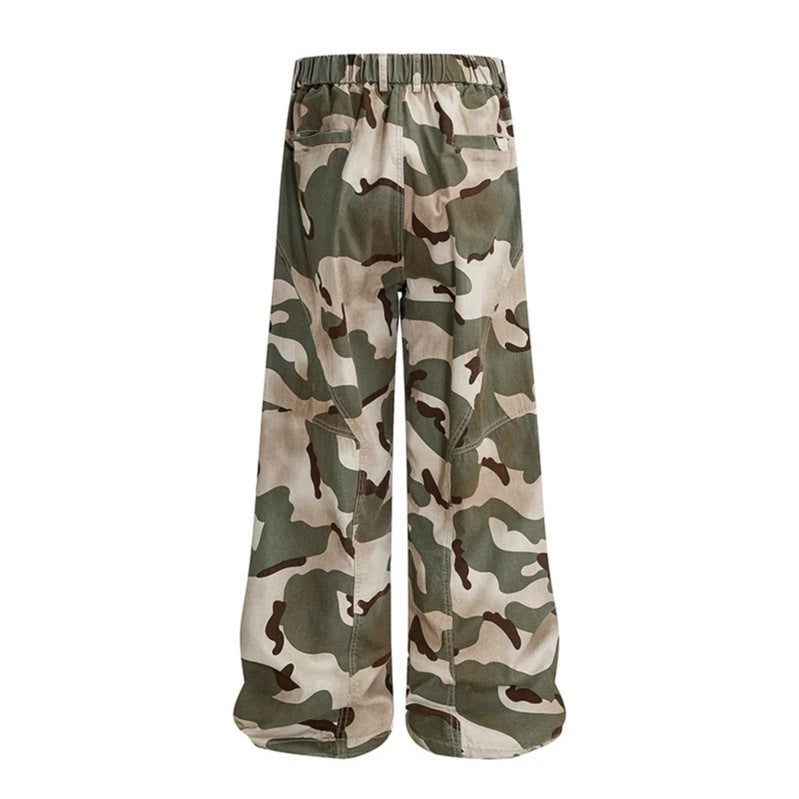 Damen weite Cargo‑Culotte‑Hose im Loose‑Fit mit Knie‑Patch und elastischem Bund Shop Nory