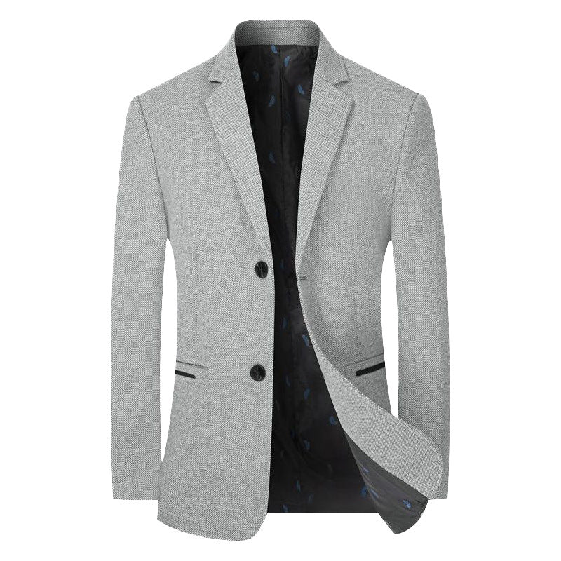 Herren Sakko Slim-Fit aus strukturierter Wollmischung mit kontrastiertem Innenfutter Shop Nory
