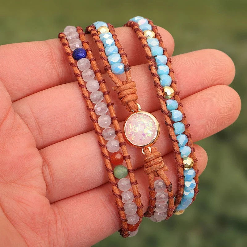 Böhmisches Geflochtenes Perlenarmband | Shop Nory