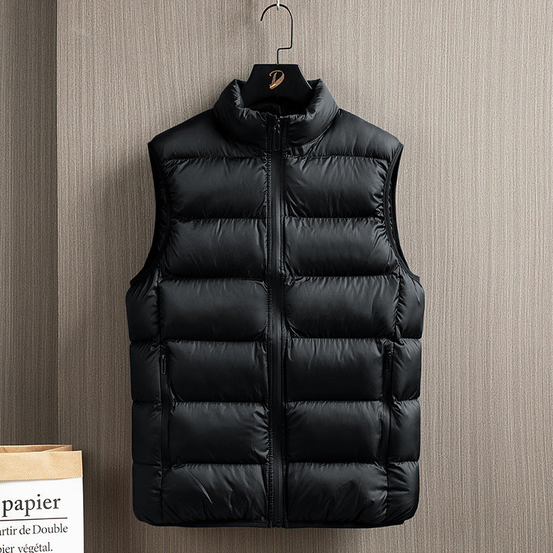 Herren Ärmellose Ultraleichte Stepp-Isolationsweste mit Hochkragen und seitlichen Reißverschlusstaschen Shop Nory