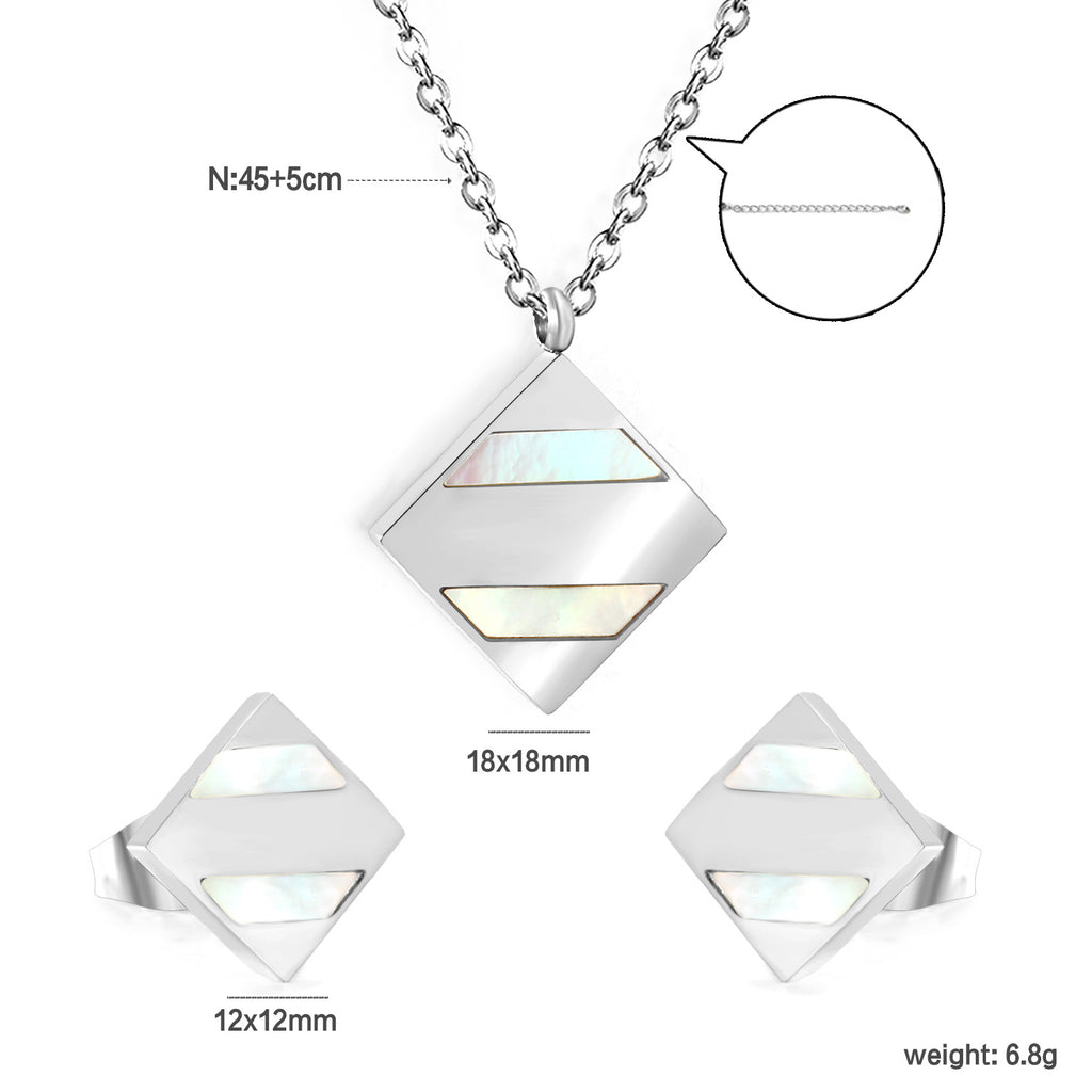Damen moderne Halskette mit elegantem, geometrischem Anhänger Shop Nory