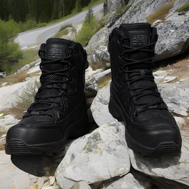 Herren leistungsstarke Tactical Boots mit rutschfester Sohle und atmungsaktiver Konstruktion