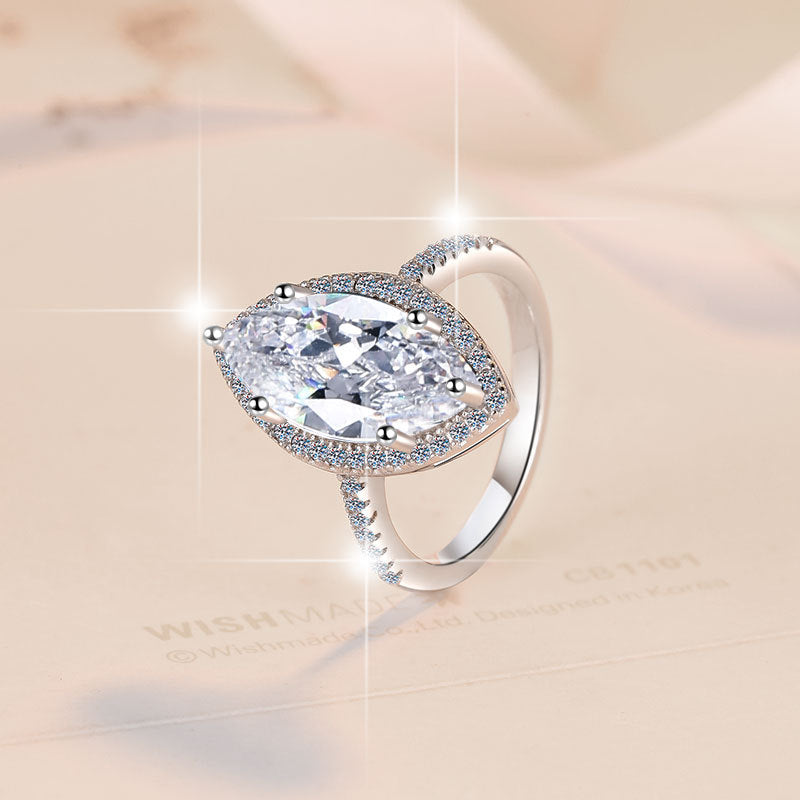 Damenring mit elegantem Marquise-Design und funkelndem Zirkonia Shop Nory