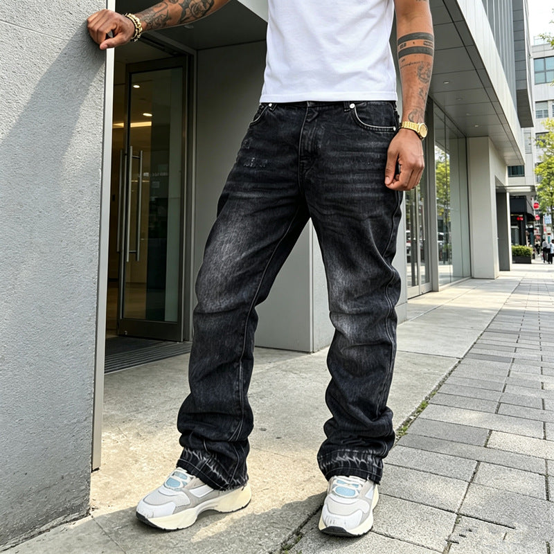 Herren Lässige Denim-Jeans mit Destroyed-Details Shop Nory
