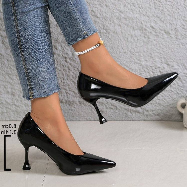 Damen Lackleder Stiletto-Pumps mit eleganter Absatzgestaltung