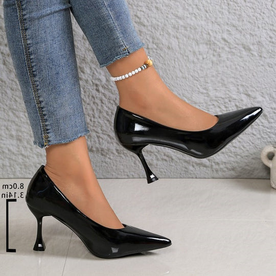 Damen Lackleder Stiletto-Pumps mit eleganter Absatzgestaltung
