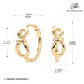 Damen Creolen mit verschlungenem Design Shop Nory