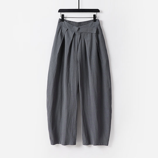 Damen Hochgeschnittene Culotte-Hose mit Bundfalten und elastischem Taillenbund Shop Nory