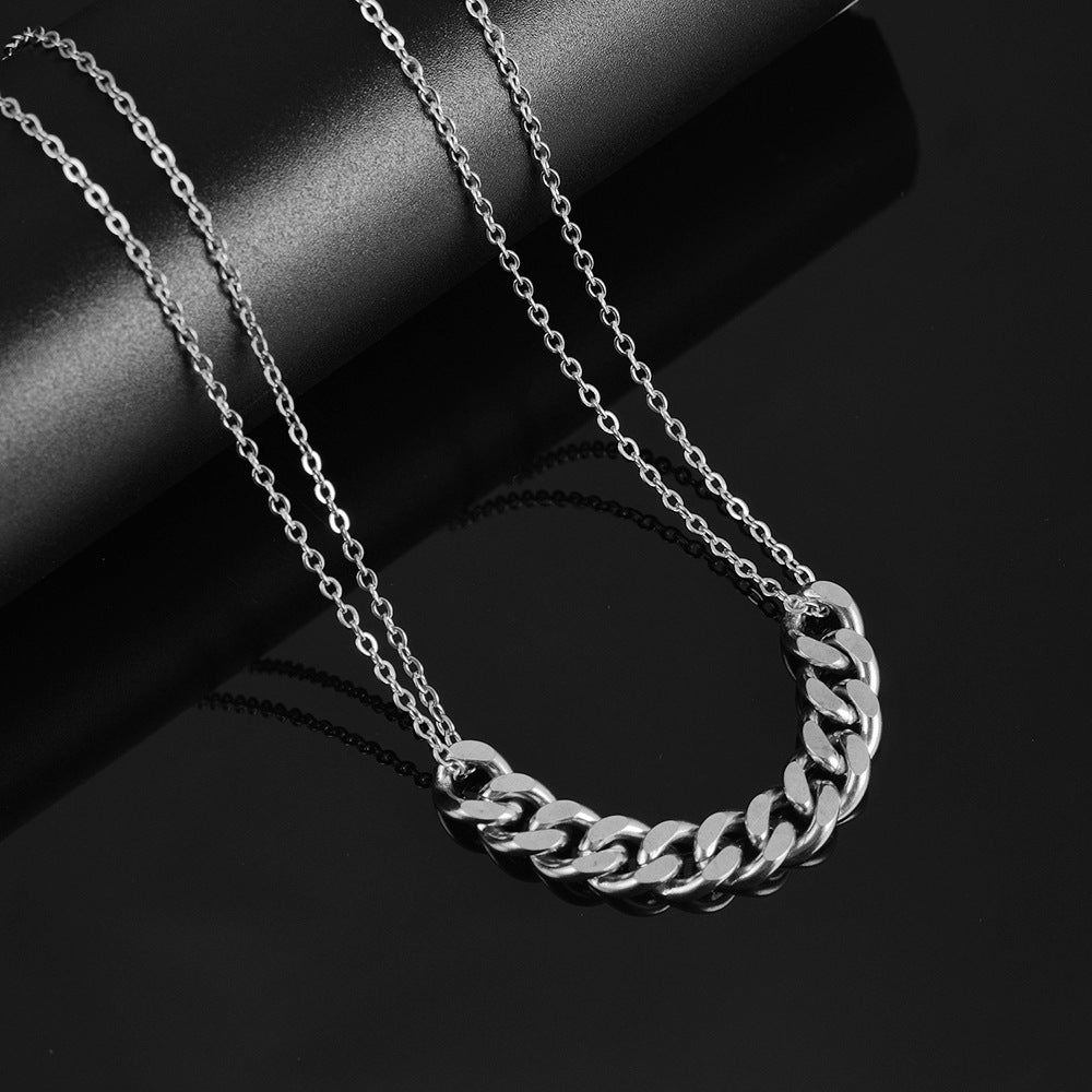 Damen Halskette mit modernem Gliederdesign Shop Nory