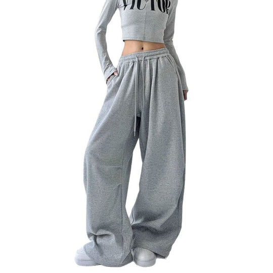 Damen nan weite Jogginghose mit extra weitem Bein und Kordelzugbund aus French Terry Shop Nory