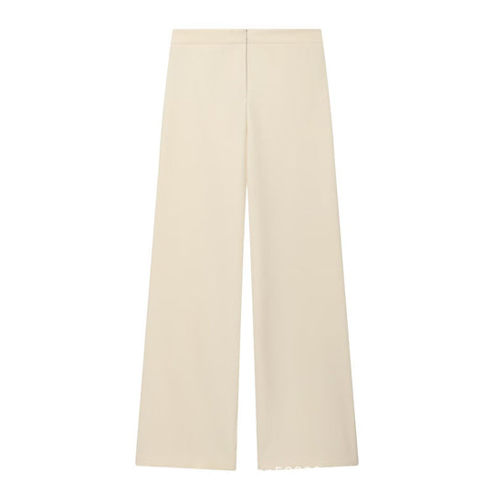 Damen Hochtaillierte Palazzo-Hose mit weitem Bein und glattem Bund Shop Nory