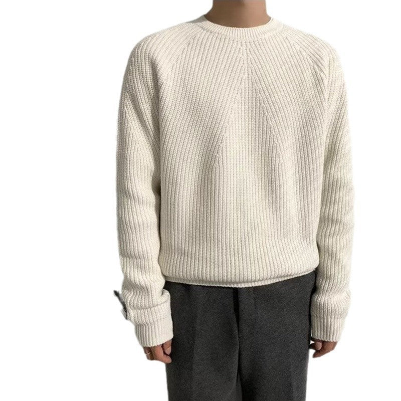 Herren Gemütlicher Strickpullover mit feinem Rippenmuster Shop Nory