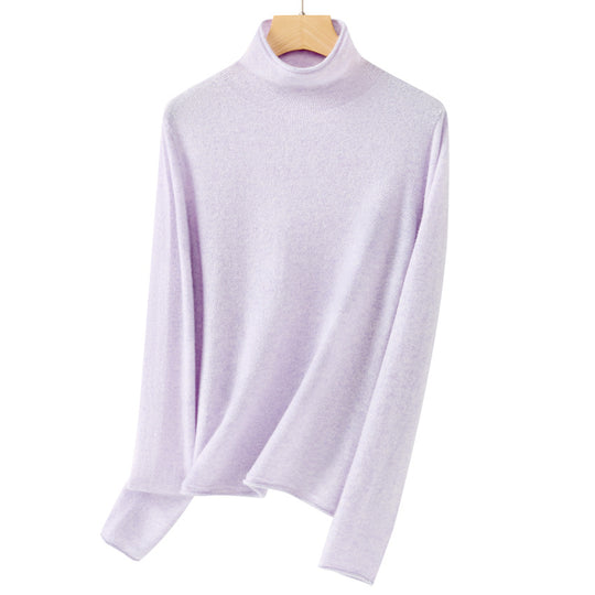 Damen Feiner Rollkragenpullover aus ultraleichtem Feinstrick mit schlanker Silhouette Shop Nory