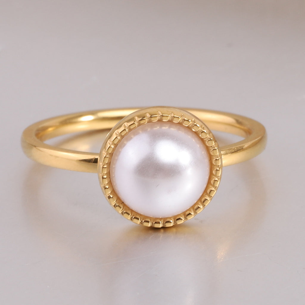 Damen Ring mit elegantem Perlen-Centerstück Shop Nory