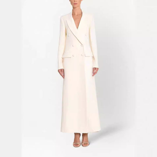 Damen Maxikleid im Blazer‑Stil mit Doppelreiher Shop Nory