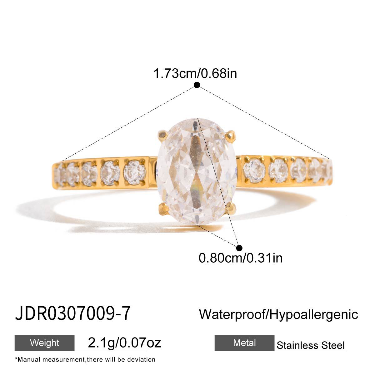Damen eleganter Ring mit funkelndem Zirkonia-Shop Nory