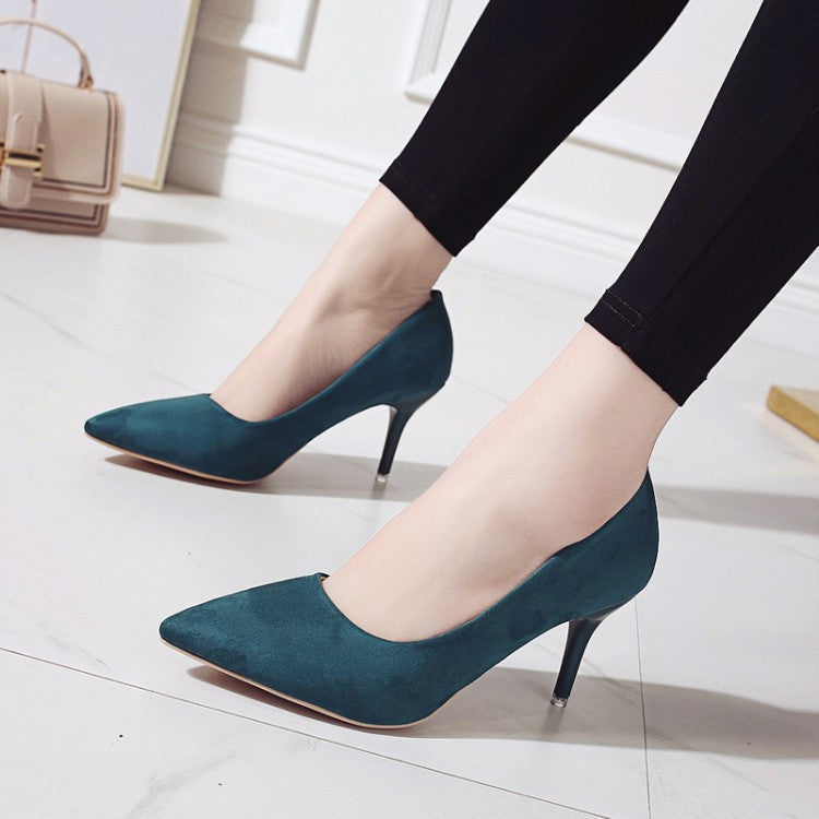 Damen nan spitze Court-Pumps mit schlankem Stilettoabsatz und gepolsterter Komfortinnensohle
