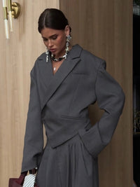 Dunkelgraue Jacke