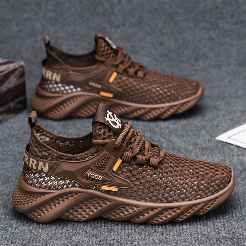 Damen Leichte Lauf-Sneaker mit atmungsaktivem Mesh-Obermaterial und rutschfester Sohle