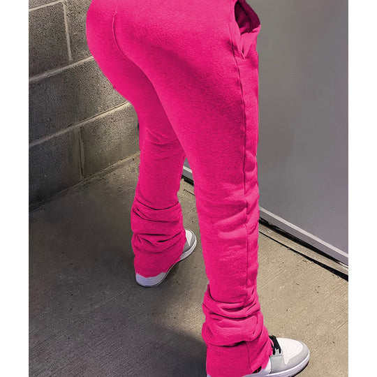 Damen nan figurbetonte Highwaist-Stretch-Sweathose mit gerafften Knöchelabschlüssen und Eingrifftaschen Shop Nory