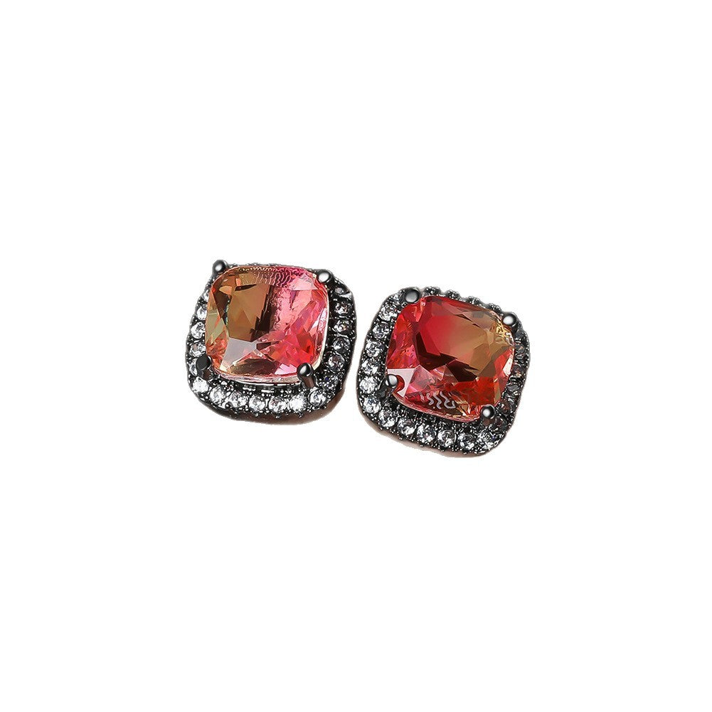 Damen Ring mit funkelnden pinken Kristallen und Zirkonia Shop Nory