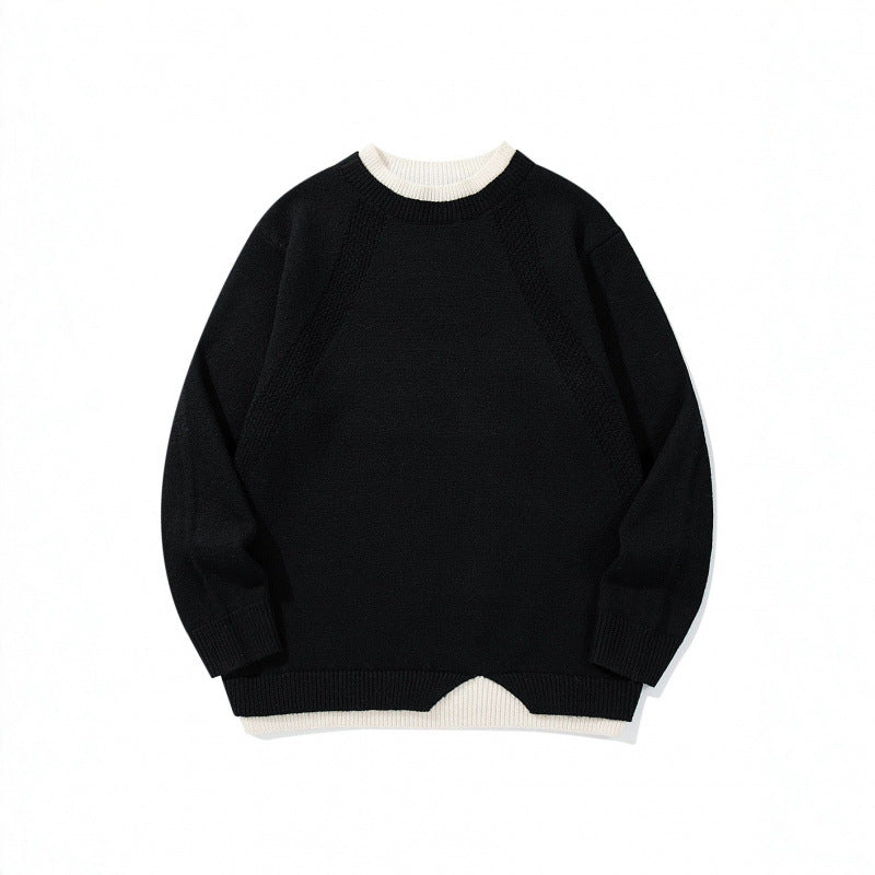 Unisex Feinstrickpullover mit Raglannaht und dreieckigem Saumbesatz Shop Nory
